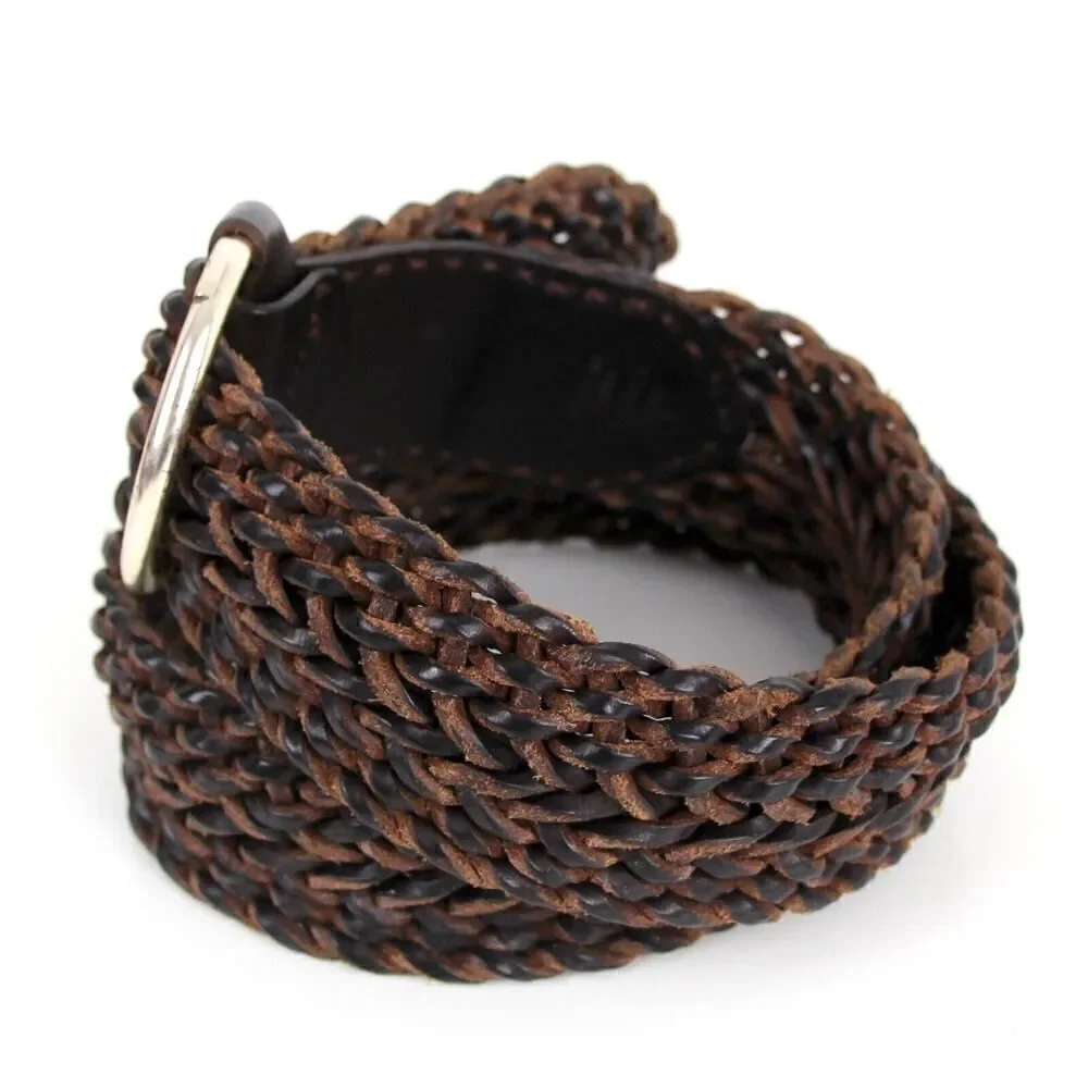 Ralph Lauren BRAIDED BROWN GENUINE LEATHER 2